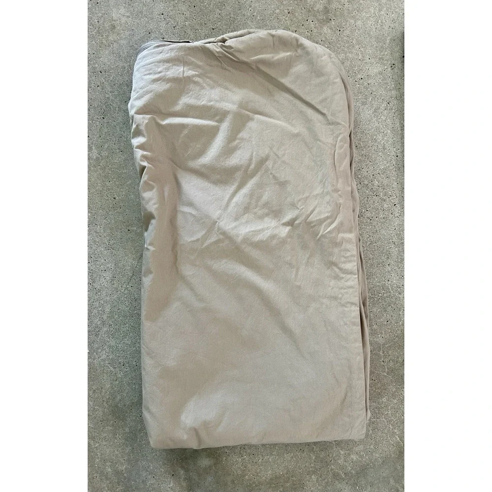 Doze Bedding Cotton Full Queen Duvet Cover &‎ Shams Dune Khaki Tan